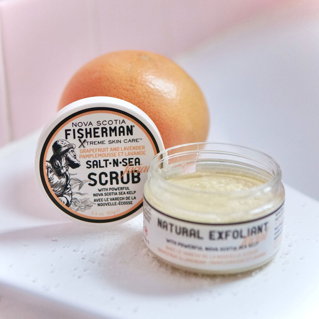 Salt-N-Sea Facial Scrub フェイススクラブ グレープフルーツ&ラベンダー